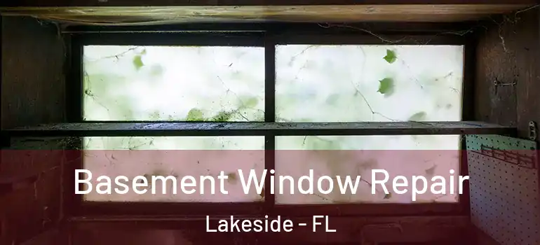 Basement Window Repair Lakeside - FL